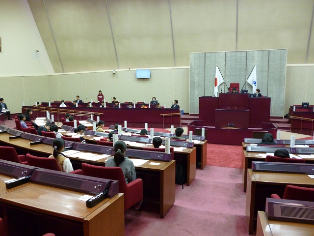 議場での様子