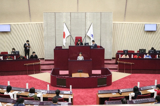 議場での様子